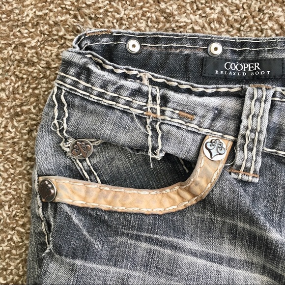 Affliction Cooper Rel. Boot Thirty Flight Jeans 38 - Picture 6 of 8